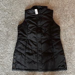 Christopher and Banks long black vest